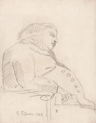 Francis Grose Asleep in a Chair